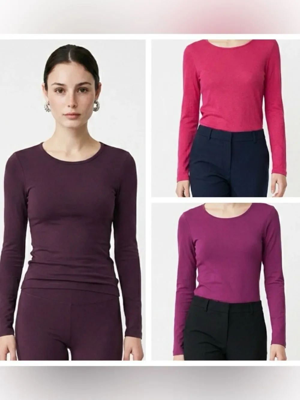 GAP | SuperSoft Collection Long Sleeve Tops Pink, Purple, & Plum Women’s Size XS